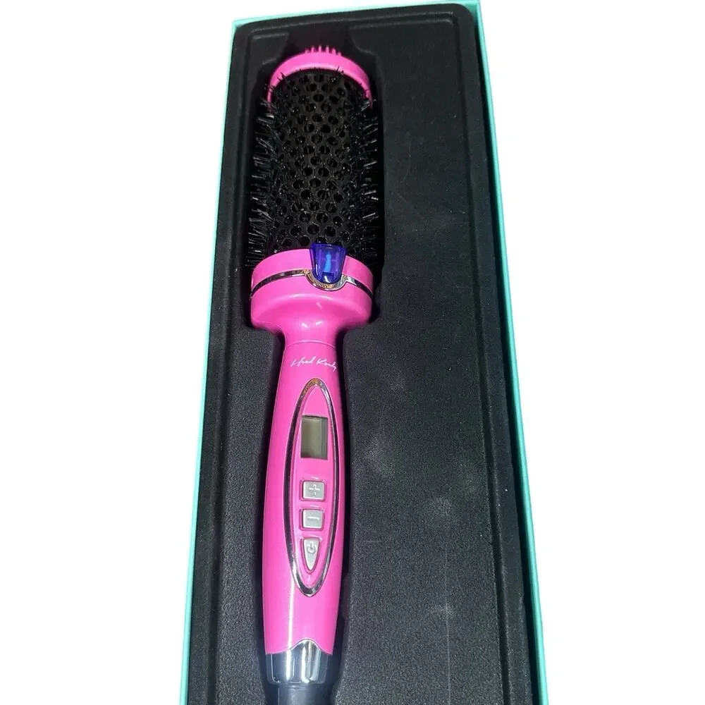 Head Kandy Perfectionist Ceramic Heated Hot Air Round Styling Brush Pink 45MM